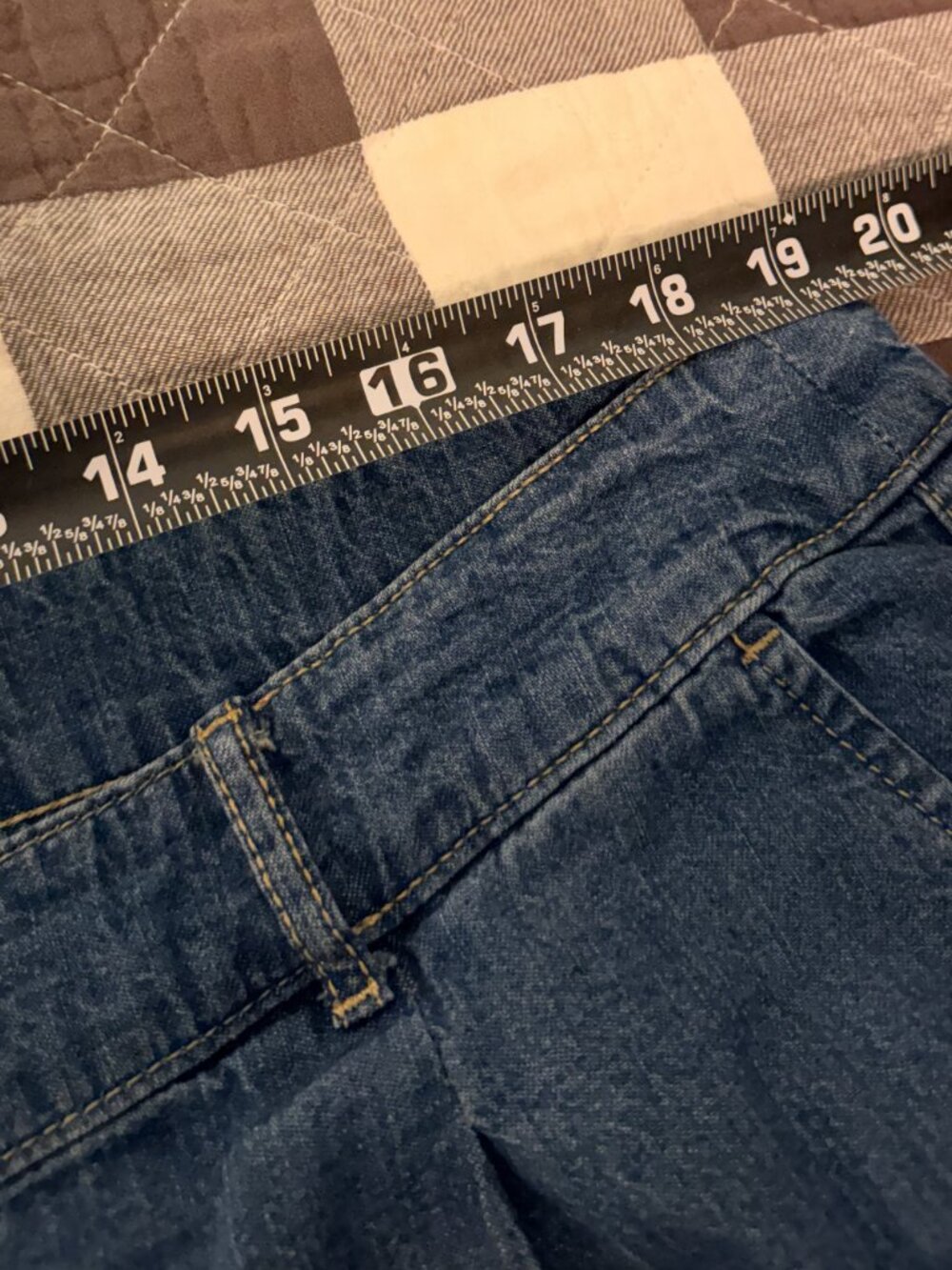 Old Navy High-Waisted Taylor Trouser Wide-Leg Denim Pants Size 18 - CL0498 - Picture 4 of 8